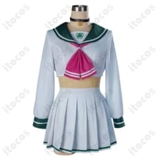 杏山カズサ 制服コスプレ衣装｜猫耳フード再現で撮影映え、動きやすい5点セット - 3枚目の画像（サムネイル）