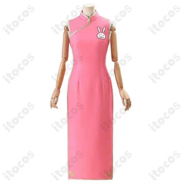 銀魂 神楽 コスプレ衣装 ウサギ柄チャイナドレス｜刺繍映えと美シルエットでイベントに最適