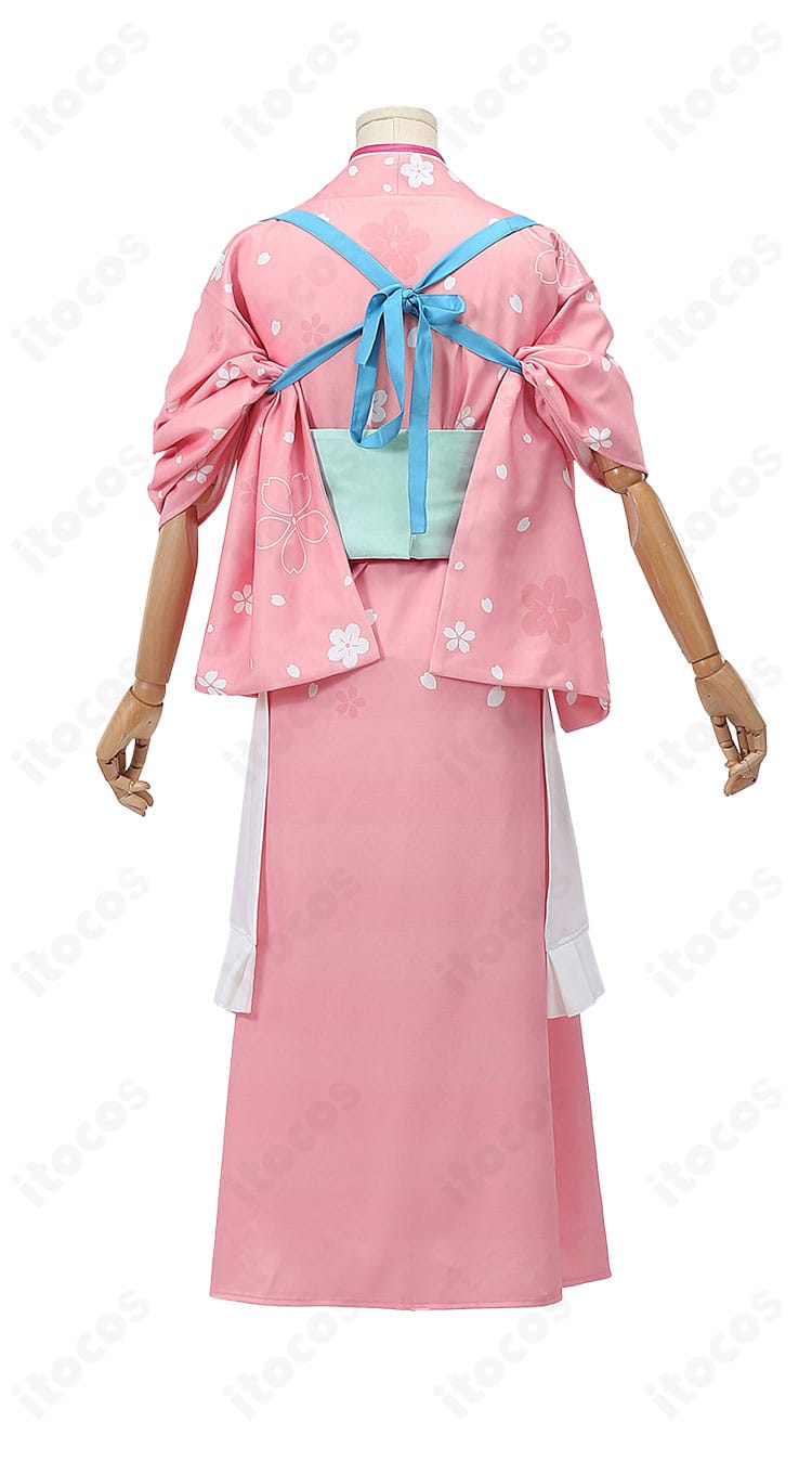 銀魂×andGALLERY 神楽 春色茶房ver. コスチューム・袖口と襟元の装飾ディテール