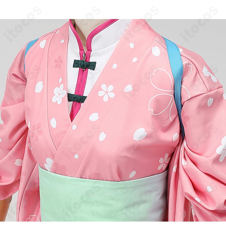 神楽 春色茶房ver. コスプレ衣装・生地の色味と発色が伝わるアップ