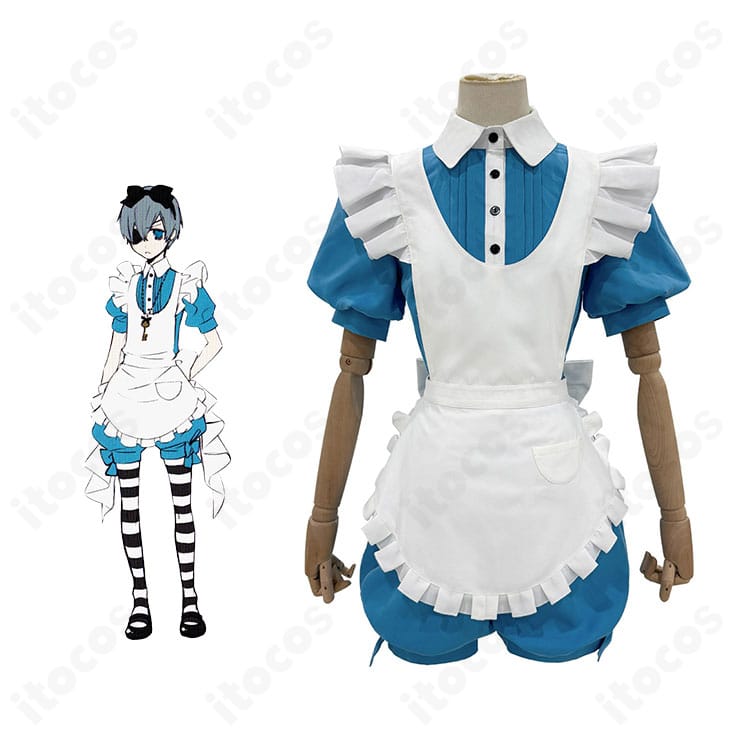 黒執事II シエル・ファントムハイヴ「イン・ワンダーランド」衣装と公式ビジュアルの比較。色味・シルエットの再現度が分かる解説画像