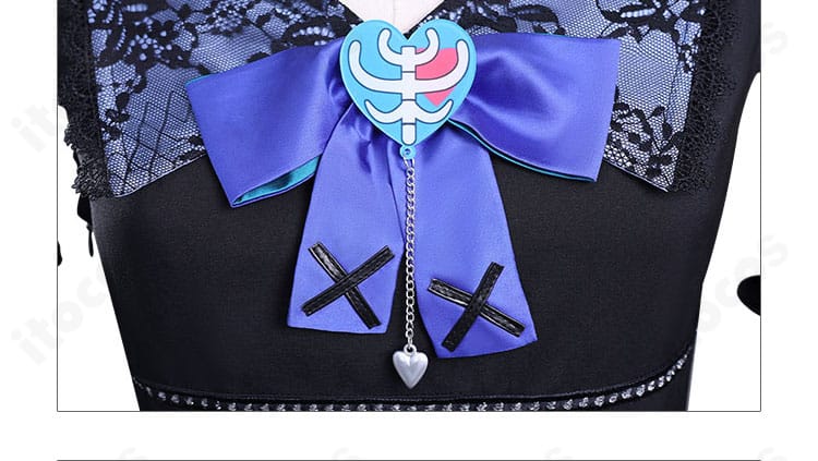 鹿野苺コスプレ 胸元ディテール｜華やかな蝶結びリボンの造形と配置