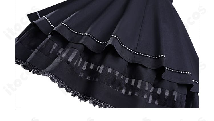 鹿野苺コスプレ スカート生地アップ｜繊細な模様と丁寧な仕上げ