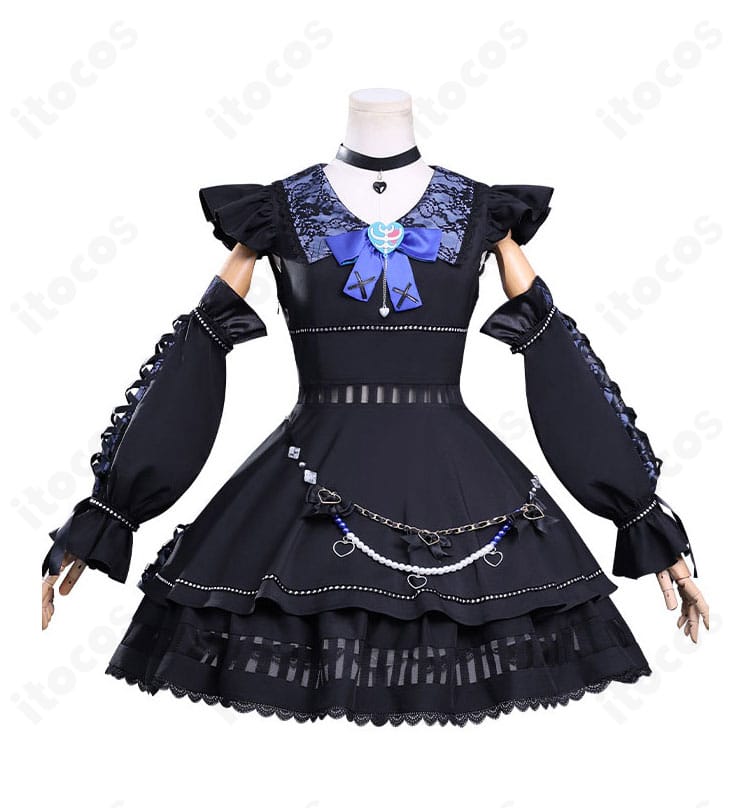 鹿野苺コスプレ 正面全体｜ワンピースと装飾が映えるバランスの良いデザイン