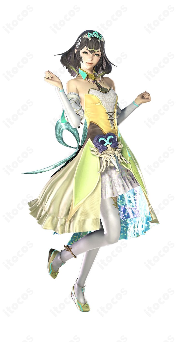 FF14 スフェーン 公式ビジュアルイメージを参照したパーカー＆帽子のコスプレ衣装イメージ