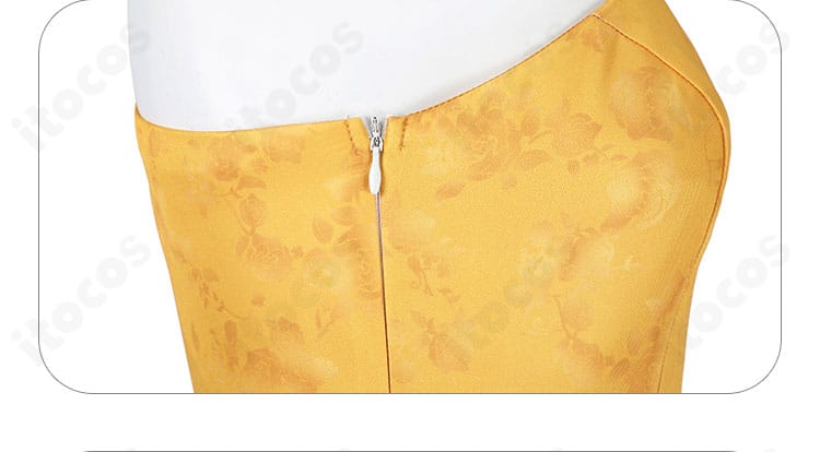 側面ファスナー部分のアップ。着脱しやすい仕様のジュディ・ホップス衣装