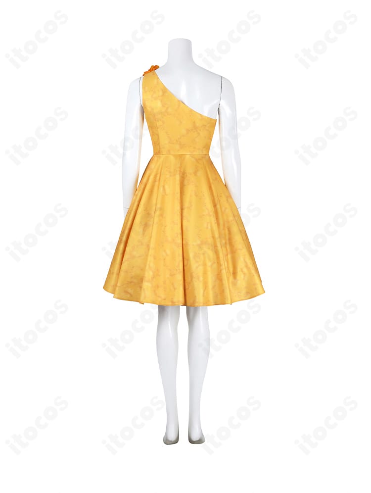 ジュディ・ホップス 花柄ワンピース コスプレ衣装の背面デザイン全景