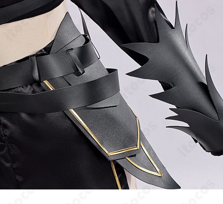 無期迷途 シニックスの腰部鎧飾りディテール。プレート風意匠とチェーンのアクセントを拡大表示