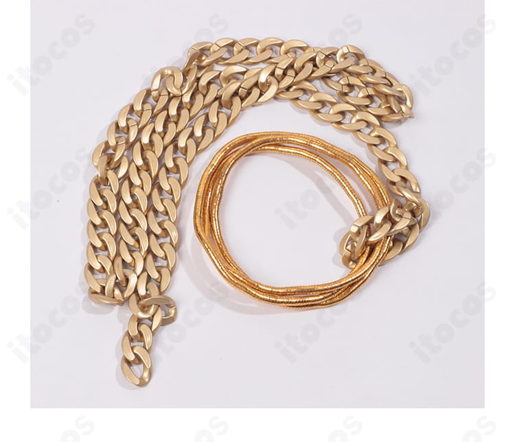 シニックス コスプレ衣装のチェーン付き手飾り。手元のアクセントと長さバランスを確認