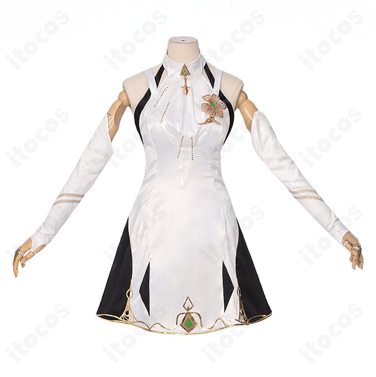 無期迷途 ヒパティア衣装 胸元装飾ディテール。胸飾りと襟元の意匠を忠実に再現した近接写真