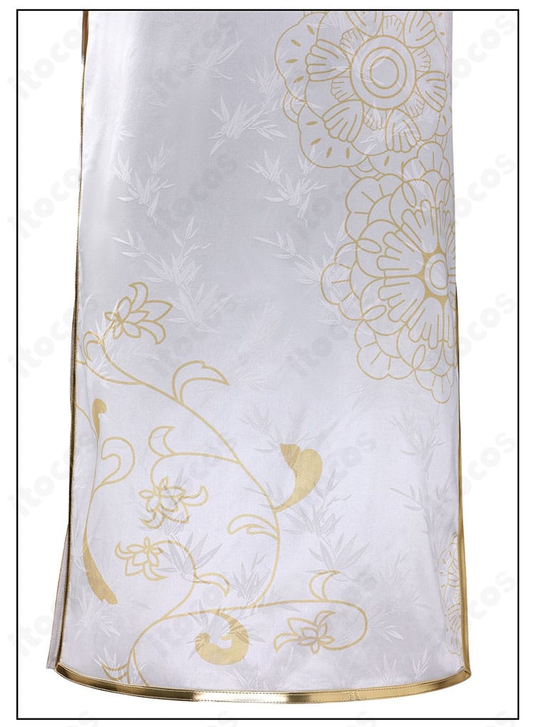 壬氏 コスプレ衣装の裾装飾。動きに合わせて揺れるラインがエレガント