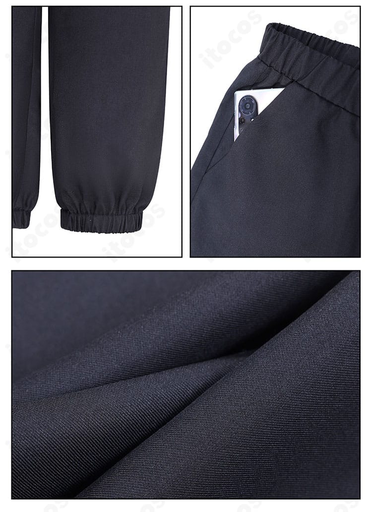 壬氏 コスプレ衣装のパンツ詳細。さらりとした生地感で快適な履き心地と綺麗な落ち感