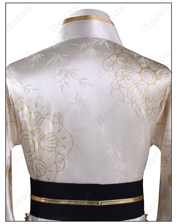 壬氏 コスプレ衣装の背面模様ディテール。華やかな意匠をクリアに表現