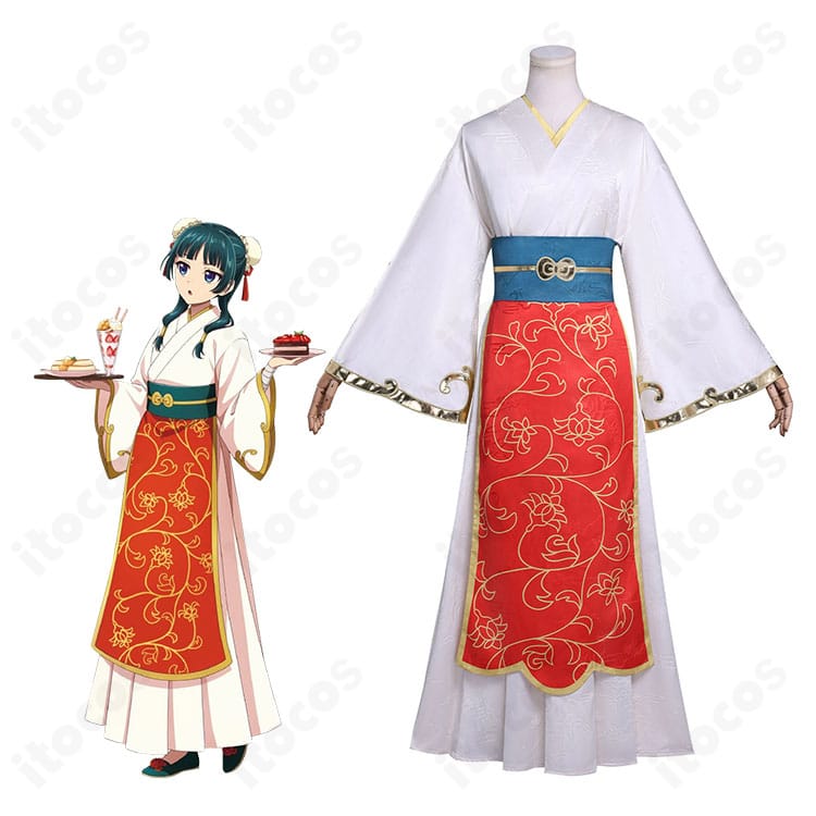 薬屋のひとりごと 猫猫 in Sweets Paradiseコラボ衣装の全身図｜高再現フルセットを着用したイメージ