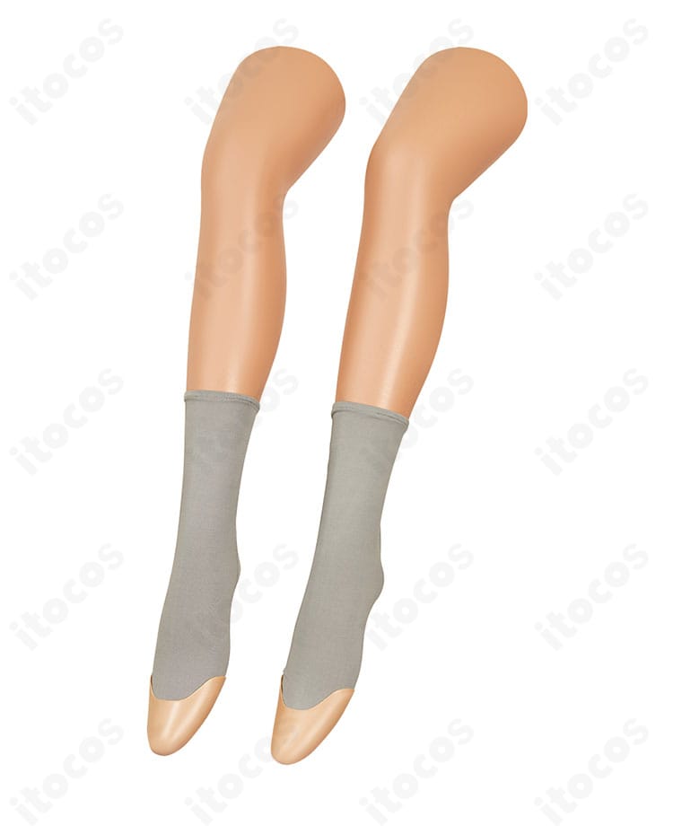 銀魂 坂田銀八 教師制服コスプレ 靴下側面の編み地ディテール。快適性とフィット感に配慮した設計。