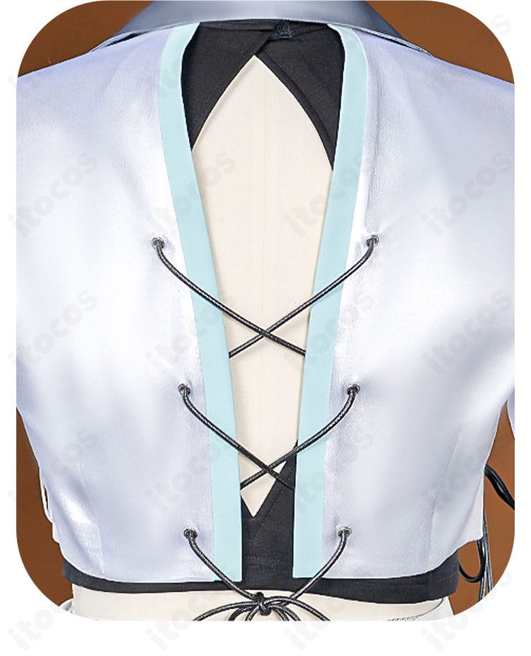 『あんさんぶるスターズ！！』衣装 背面の紐装飾ディテール。結びと配色の確認