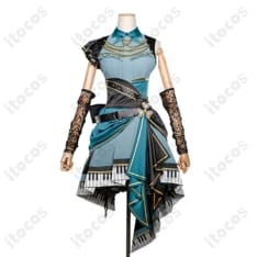 プロセカ 日野森雫 おまんじゅうでリラックス♪ 高再現コスプレ衣装。撮影映えでイベントにも最適 - 1枚目の画像（サムネイル）