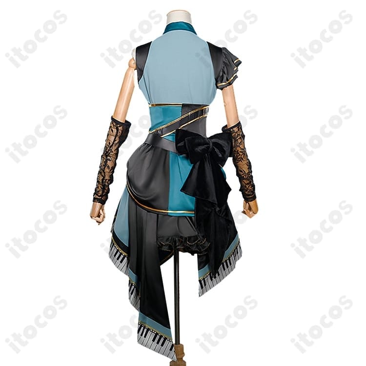 プロセカ 日野森雫 おまんじゅうでリラックス♪ 高再現コスプレ衣装。撮影映えでイベントにも最適 - 4枚目の画像