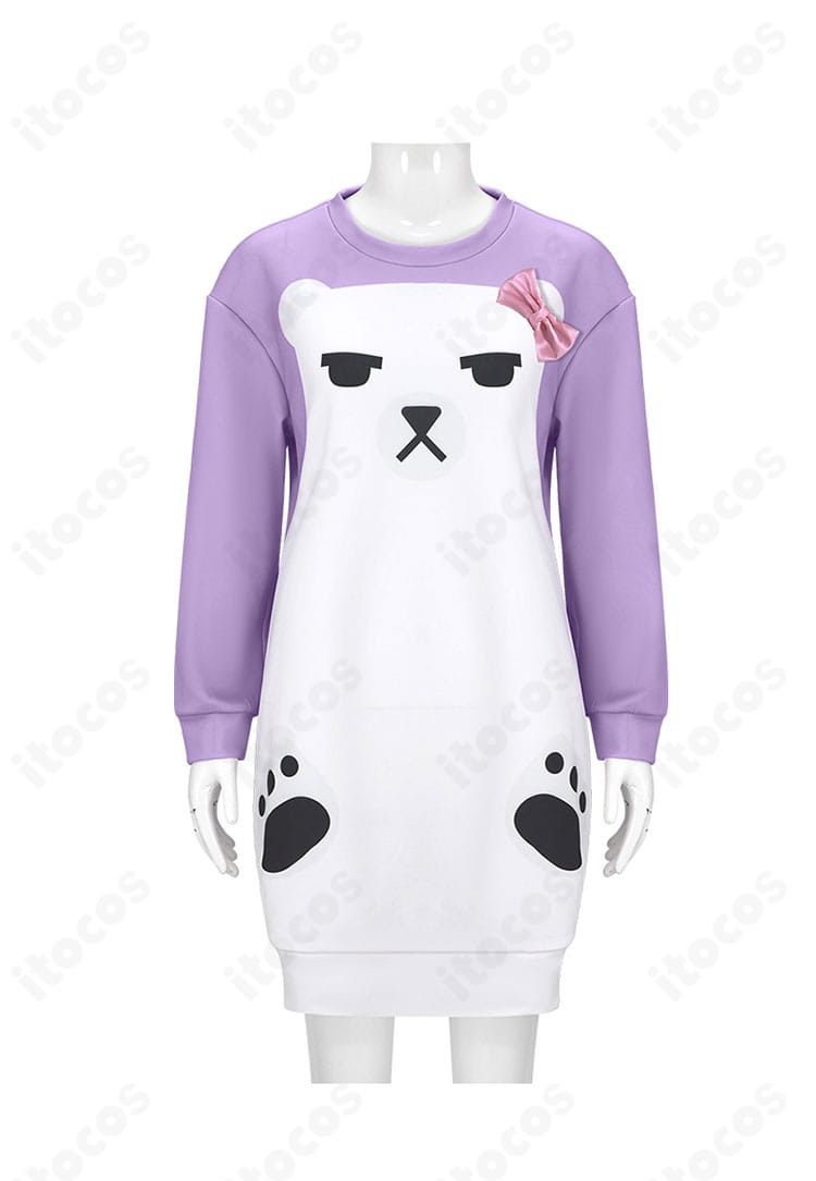 ミラ パジャマ コスプレ衣装の正面。柔らかな専用生地とバランスの良いシルエットが分かる構図