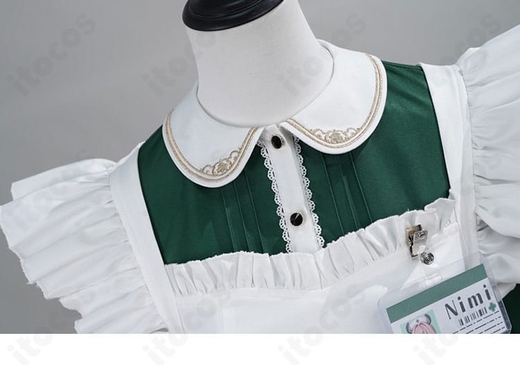 ニミ・ナイトメア ナース服 襟元ディテール｜端処理が丁寧な襟と上質な縫製