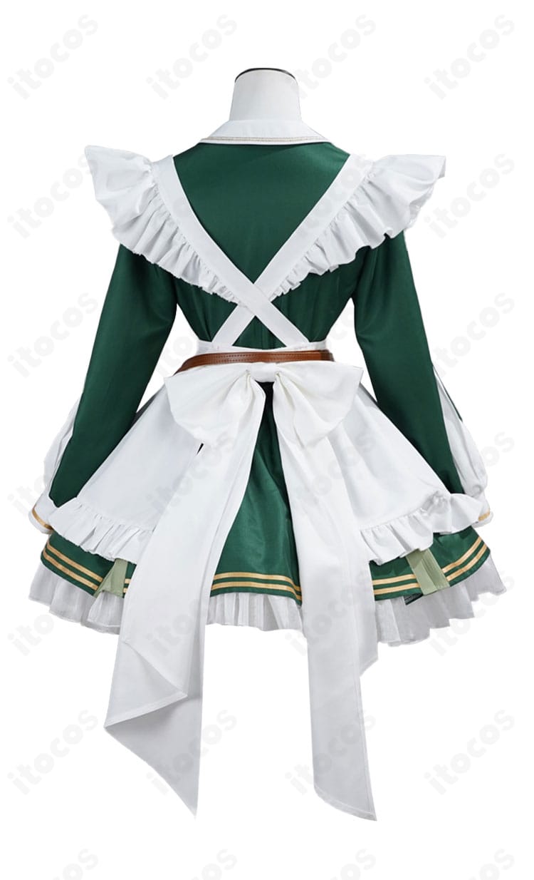 ニミ・ナイトメア ナース服コスプレ衣装 背面ディテール｜大きなリボンと背面のラインが撮影映え