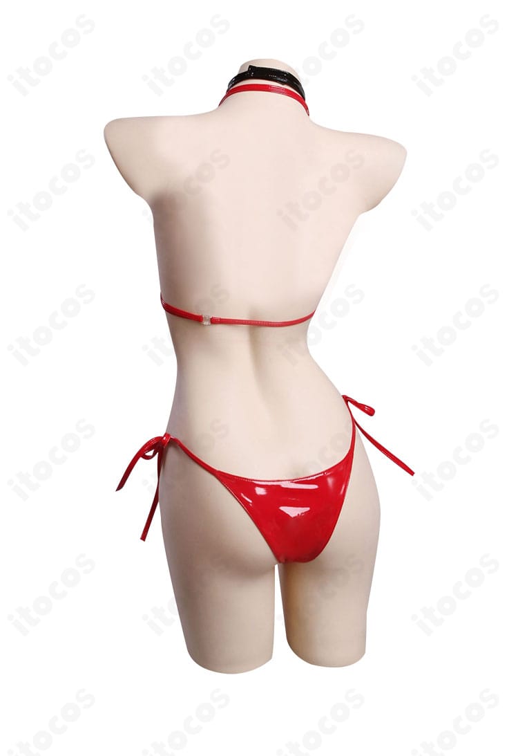 ラピ：レッドフード『レッドフレーバー』水着コスプレ 背面ストラップとシルエットの再現ディテール