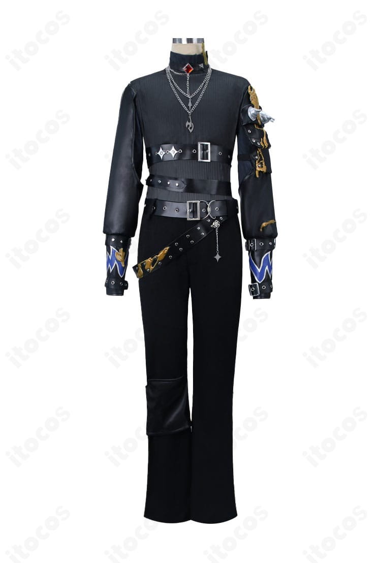 IdentityV 第五人格 隠者 コスプレ衣装のインナー正面装飾。胸元のパーツ配置と質感をクローズアップ