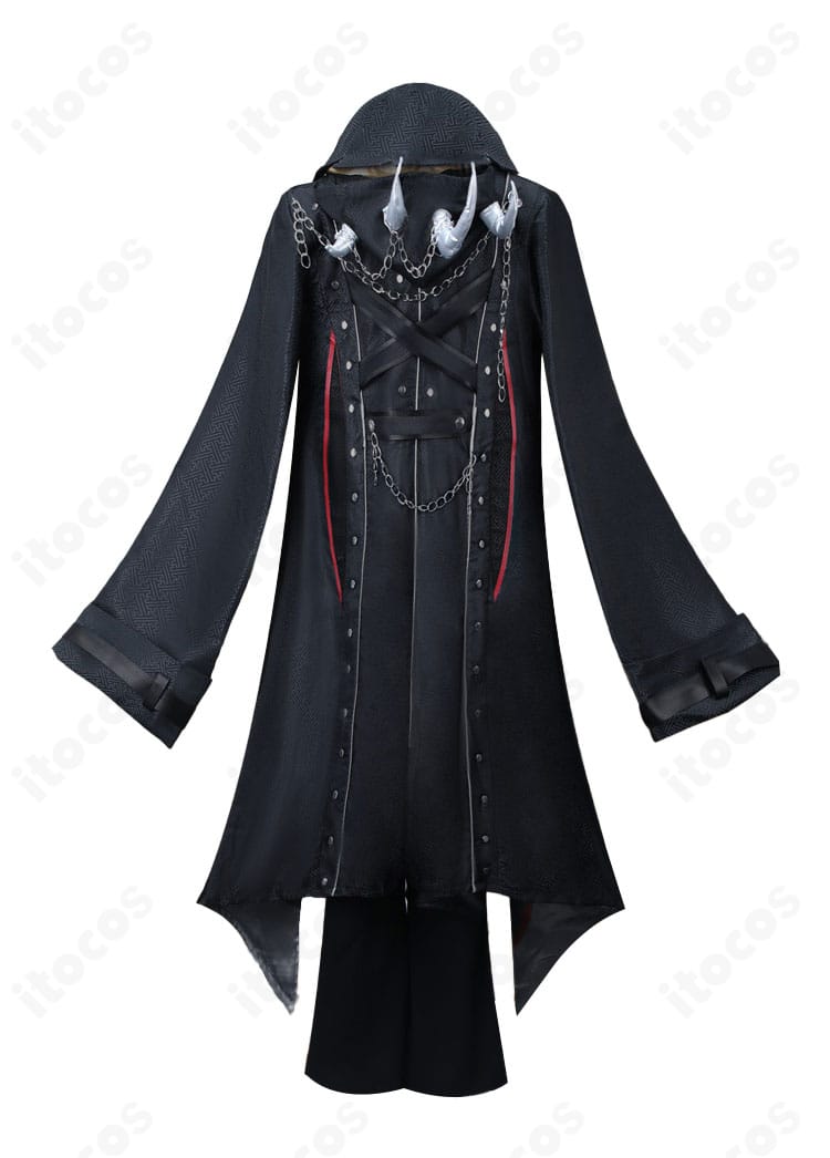 IdentityV 第五人格 アルヴァ・ロレンツ 金箔コスプレ衣装の背面。ショールとコート裾の意匠を確認