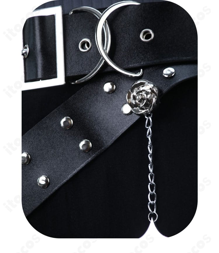 IdentityV 第五人格 隠者 金箔コスプレ衣装 腰間掛け飾りのディテール。揺れ感のある装飾を強調