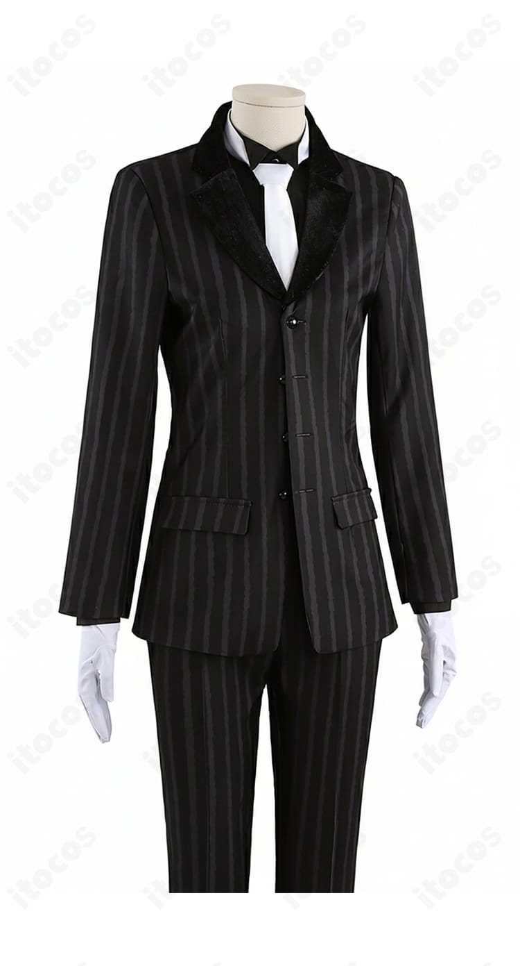 ジャミル・バイパー ナイトメアースーツの上着装飾ディテール。胸元から前立て周りの高精度仕上げ