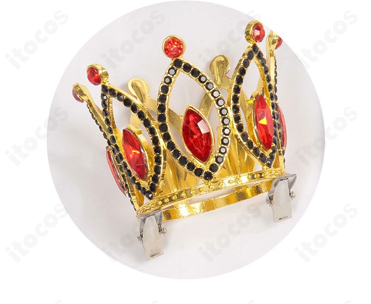 二階堂ヒロ コスプレ衣装の髪飾りクラウンのアップ。固定方法の参考になるディテール写真