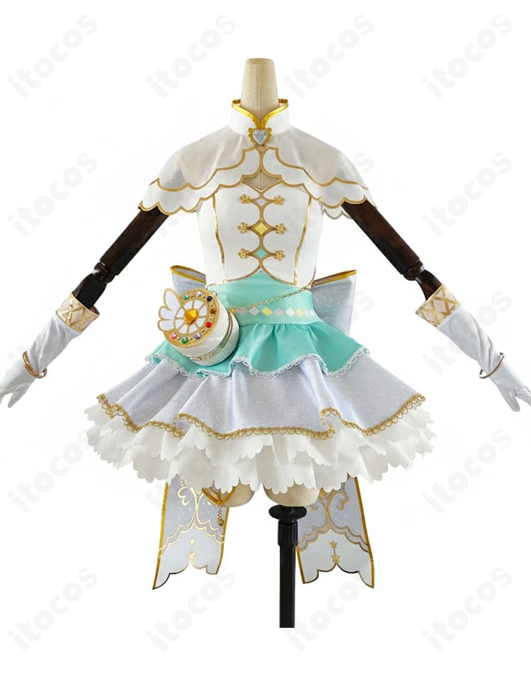 南ことり お化粧の魔法編 コスプレ衣装の正面全体図。襟元や腰飾りの配置、丈感が一目で分かる写真