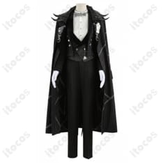 長時間快適＆高発色｜ツイステ レオナ ナイトメアースーツ 燕尾コスプレ衣装 フルセット - 1枚目の画像（サムネイル）