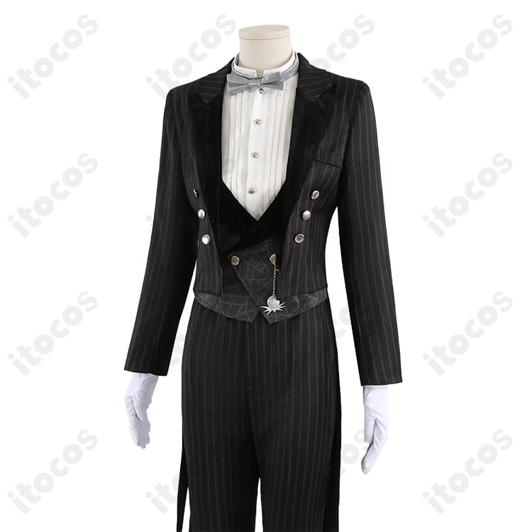 長時間快適＆高発色｜ツイステ レオナ ナイトメアースーツ 燕尾コスプレ衣装 フルセット - 5枚目の画像