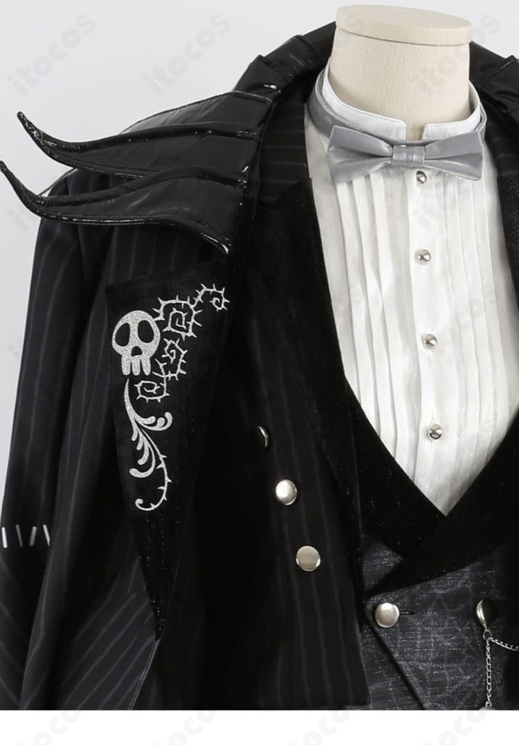 ネックデザイン接写｜レオナ・キングスカラー ナイトメアースーツの首周りのカッティング