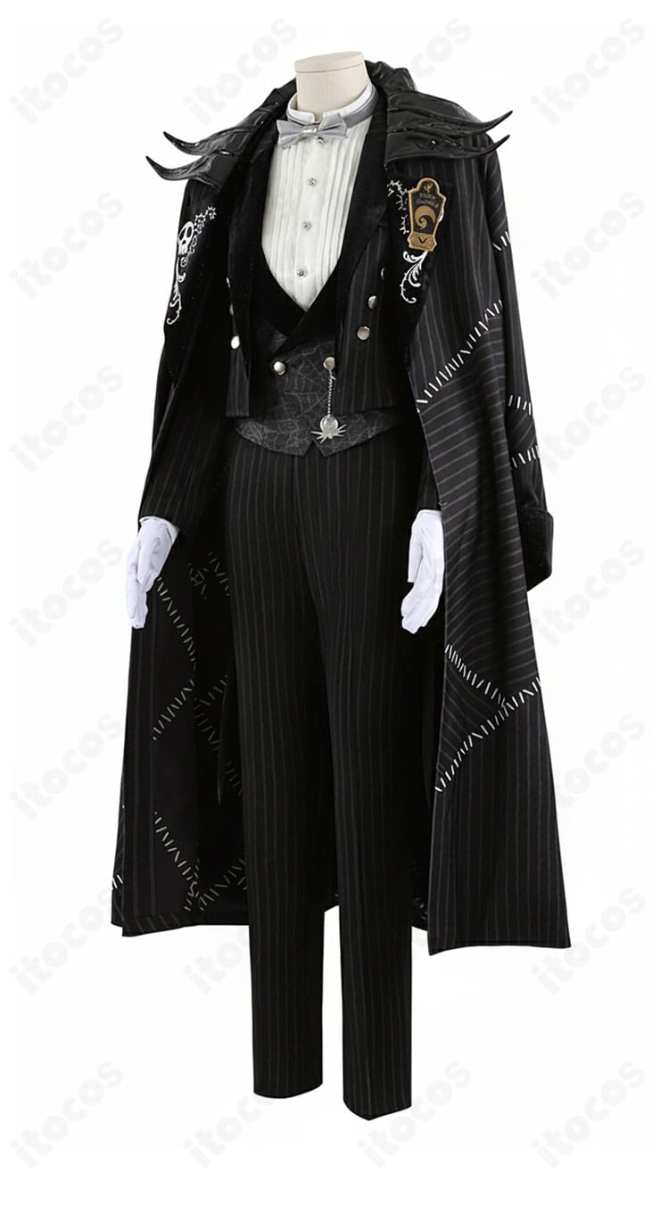 左側面ディテール｜ツイステ レオナ ナイトメアースーツ 左サイドの装飾と燕尾の流れ