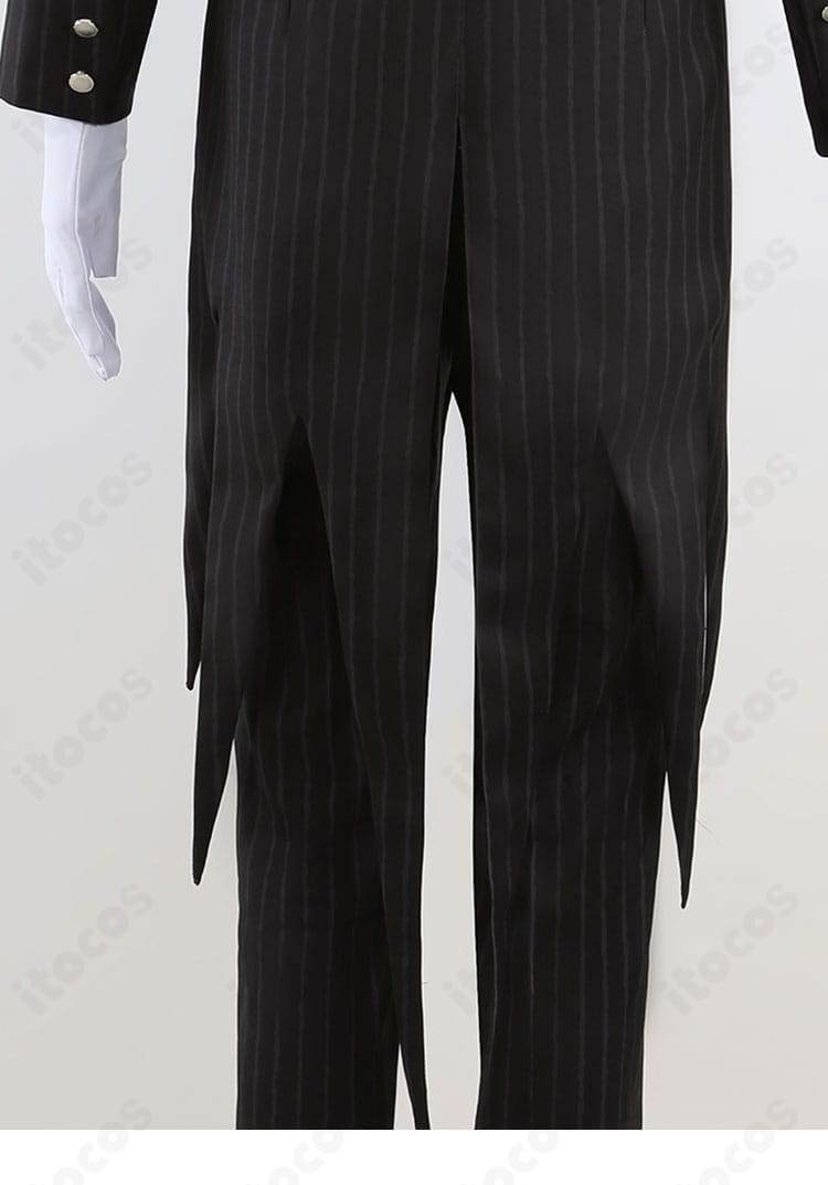 燕尾部分ディテール｜ツイステ レオナ ナイトメアースーツのジャケット燕尾のカーブと縫製