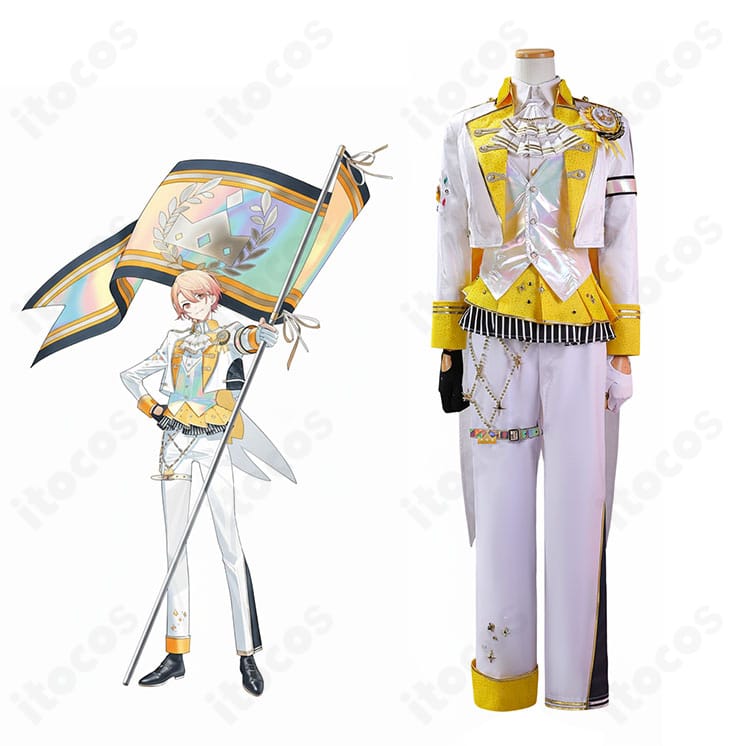 商品全体と天馬司のビジュアルを並べた全体図。プロセカ 5th Anniversary 感謝祭版ステージ衣装の雰囲気が伝わる構図