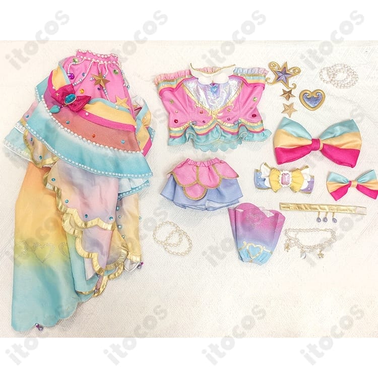 アイカツスターズ！虹野ゆめ レインボーエトワール衣装 高再現・軽量で撮影会に最適 - 4枚目の画像