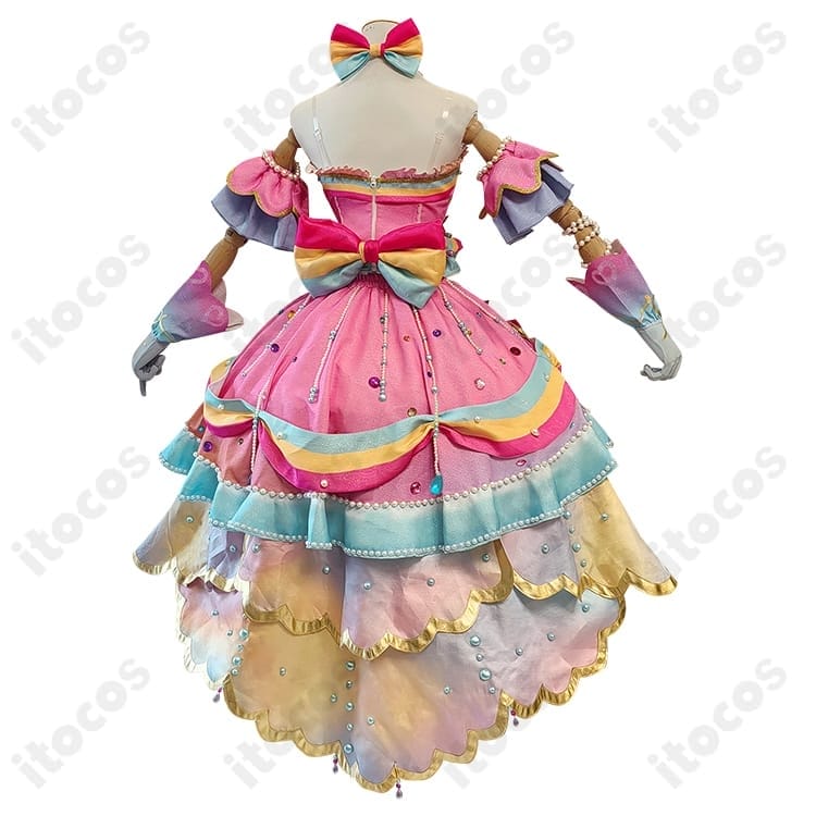 アイカツスターズ！虹野ゆめ レインボーエトワール衣装 高再現・軽量で撮影会に最適 - 2枚目の画像