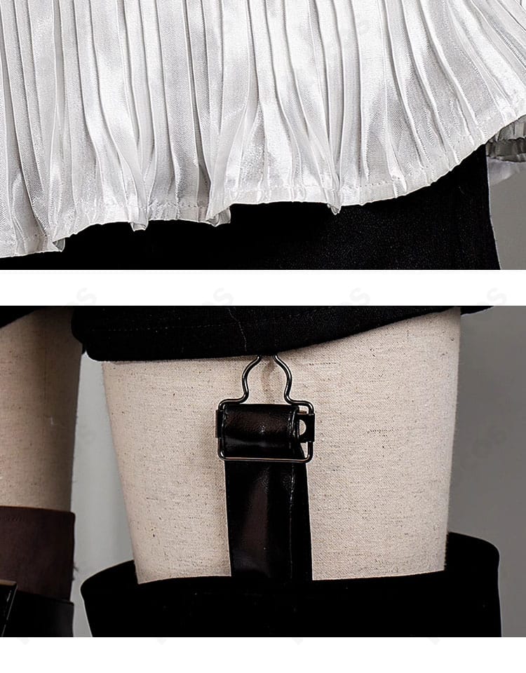 ガルクラ トゲナシトゲアリ コスプレ衣装の裾とショートパンツ装飾ディテール。端部まで丁寧な縫製