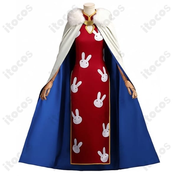 銀魂 神楽 ウサギ柄チャイナドレス衣装｜高再現で動きやすい設計、イベント撮影に最適