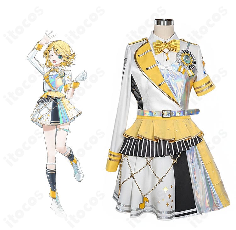 鏡音リン 5th Anniversary 感謝祭衣装一式を着用したモデルの全身イメージ