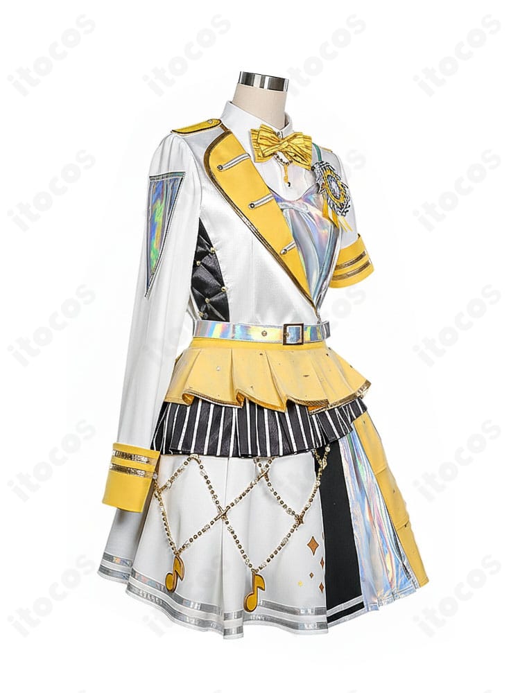 鏡音リン 感謝祭衣装の右側面図（腰布とベルト位置の確認）