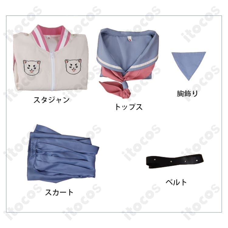 銀魂 3年Z組銀八先生 神楽 学園制服コス｜高再現で可愛い、動きやすく撮影映え - 7枚目の画像