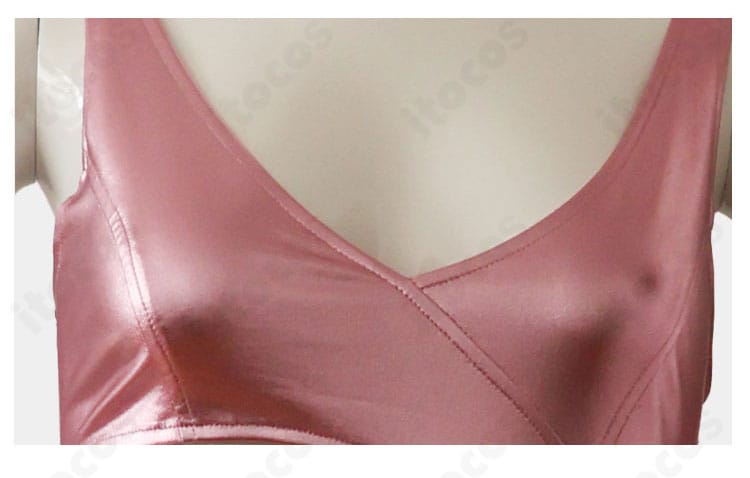 サブスタンス スー コスプレ衣装 襟・胸元ディテール。襟元の仕上がりとステッチの丁寧さを示すアップ。