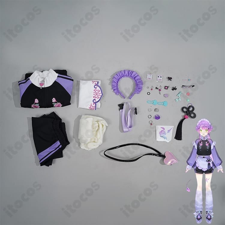 常闇トワ メイド風ジャージ衣装｜高再現で動きやすく、イベント撮影に最適 - 5枚目の画像