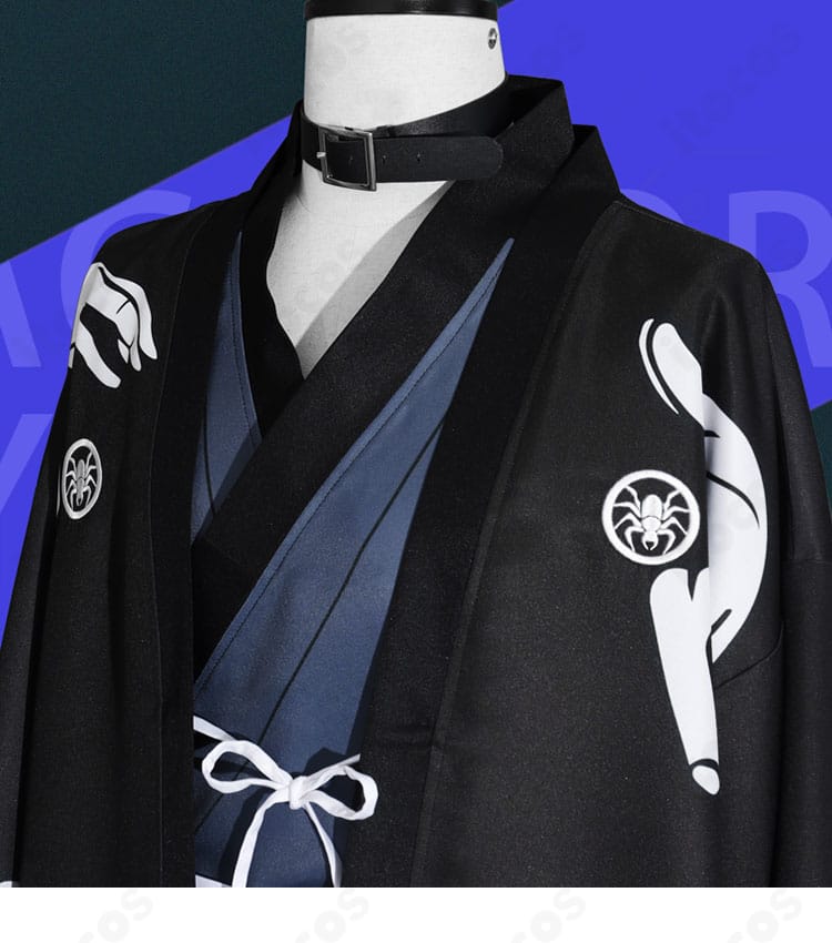 襟元装飾ディテールのアップ画像｜チョーカーと襟周りの意匠を丁寧に再現