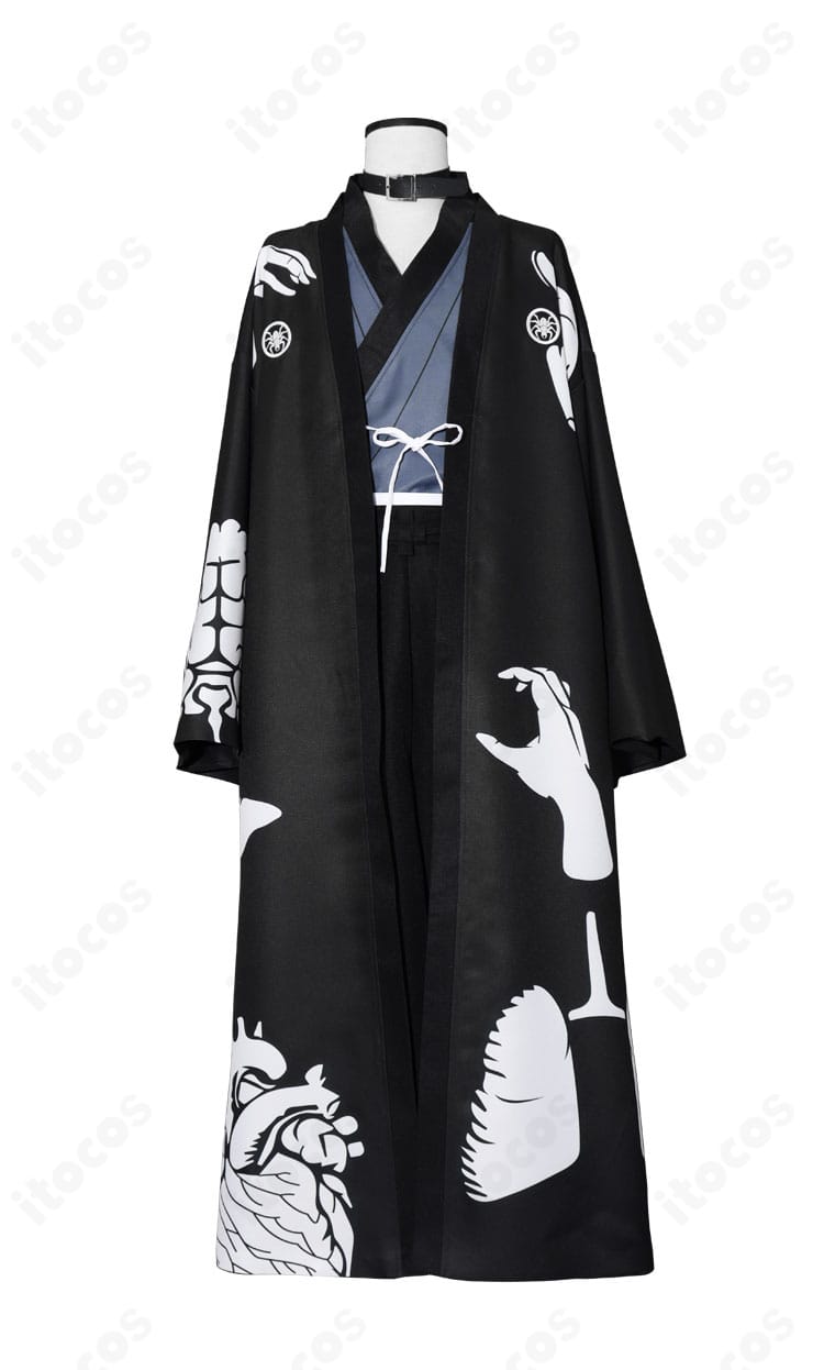 面影歪コスプレ外套（羽織）の正面画像｜端正なシルエットと高品質な縫製ディテール