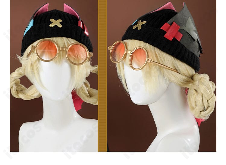 原神 ヤフォダ メガネアクセサリーの近接。撮影映えするフレーム形状